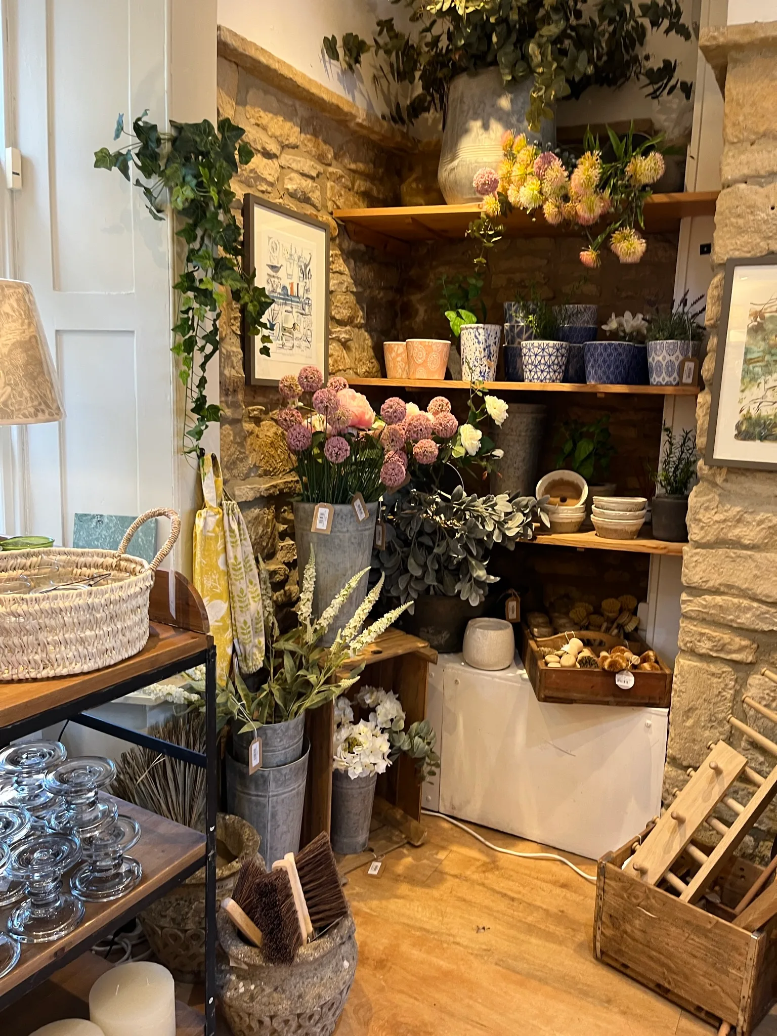 A country pub with a roaring fire