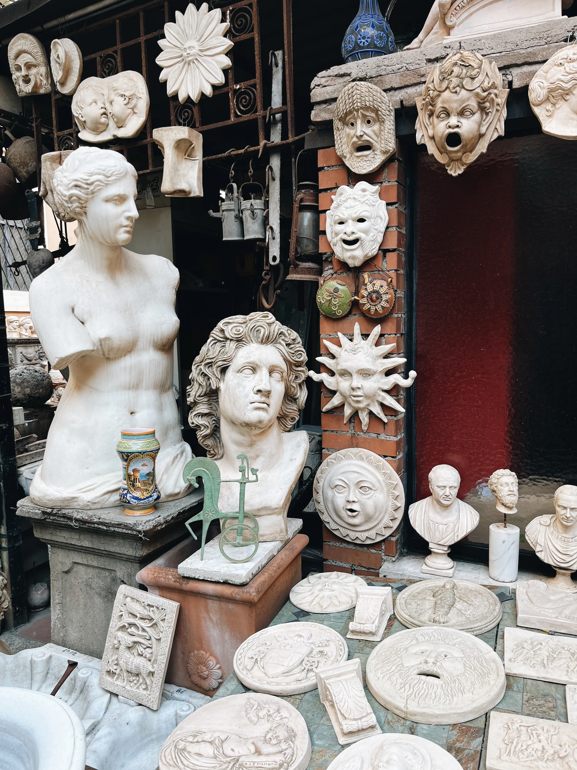 Late afternoon light on a terrace overlooking the hills